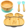 NEW! Turquoise Rabbit 4 Piece Set